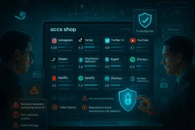 How to Safely Buy and Sell Virtual Accounts and Digital Goods on Online Marketplaces