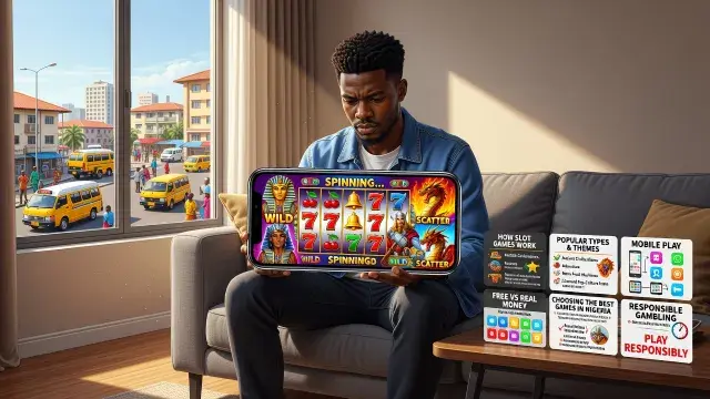 Online Pokies Explained: How Slot Games Work, Popular Types and Themes, Mobile Play, Free vs Real Money, Choosing the Best Games in Nigeria, and Responsible Gambling